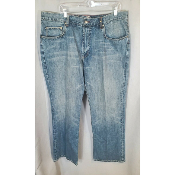 Indigo Palms Bootcut Jeans Mens Blue Medium Wash Denim Measured 40x31 - Picture 3 of 8